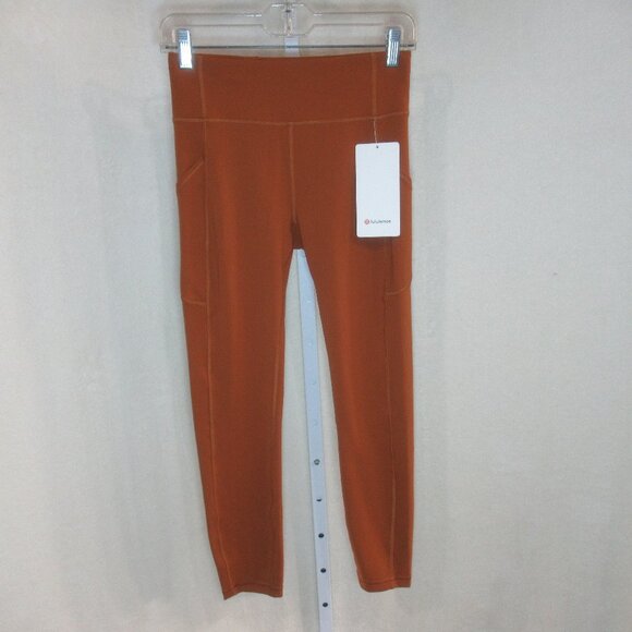 NWT Lululemon Invigorate HR Tight 25” Dark Terracotta | Size 6 - Picture 3 of 12